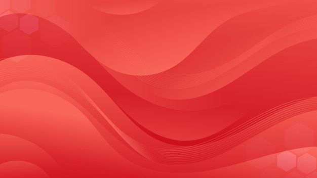 Абстрактный красный фон с волнистыми формами Подходит для плакатов веб-сайтов
