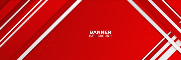 Vector abstract red banner background design template vector illustration with 3d overlap layer and geometric wave shapes. polygonal abstract background, texture, advertisement layout and web page