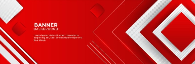 Vector abstract red banner background design template vector illustration with 3d overlap layer and geometric wave shapes. polygonal abstract background, texture, advertisement layout and web page