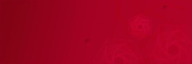 Абстрактный фон красного баннера с 3d-слоем перекрытия и волновыми формами