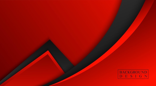 Abstract red and black background vector