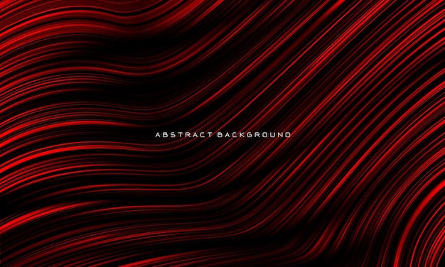 Abstract red black lines stripe curve smooth design modern luxury technology background vector