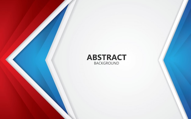 Abstract red and blue frame layout design