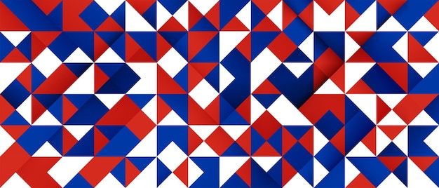 Abstract red and blue geometric background