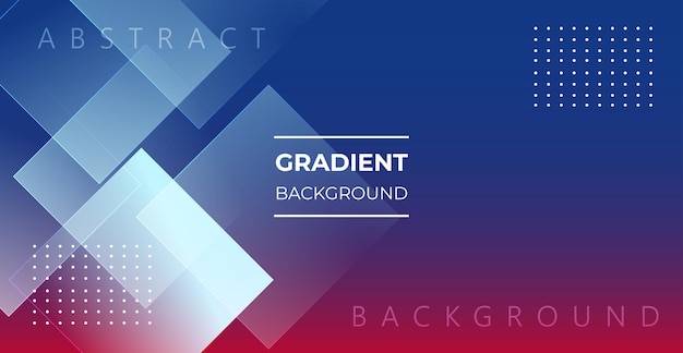 Abstract red blue gradient color with rectangle light shape background eps10 vector