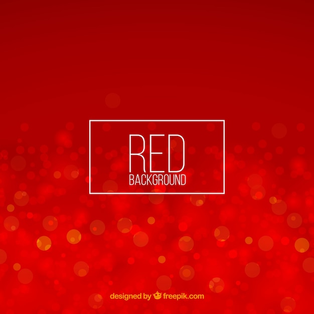 Vector abstract red bokeh background