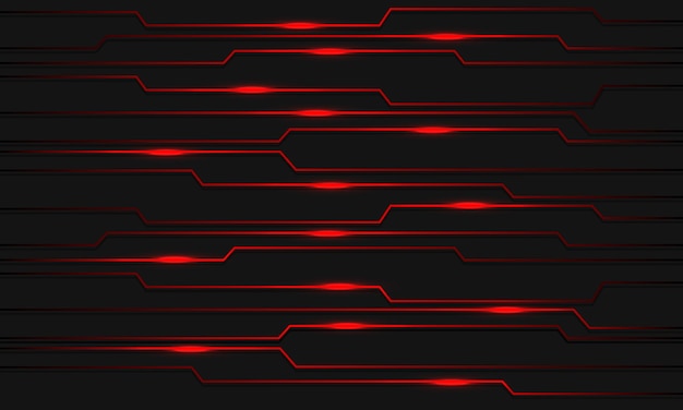 abstract red circuit line technology on grey design modern futuristic background vector illustration