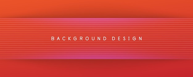 Abstract red gradient color wavy line pattern texture for book cover template vector