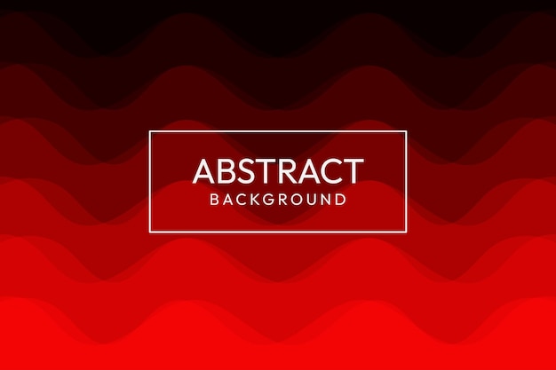 Абстрактный красный градиент волны фона векторный дизайн