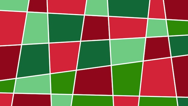 モダンなグラフィック デザインの幾何学的形状と抽象的な赤と緑のパターンの背景