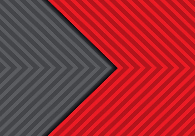 Abstract red grey arrow pattern background.