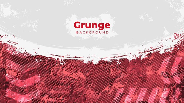 Linea rossa astratta con sfondo di consistenza grunge