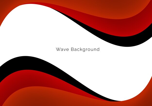 Abstract red modern decorative stylish wave background vector