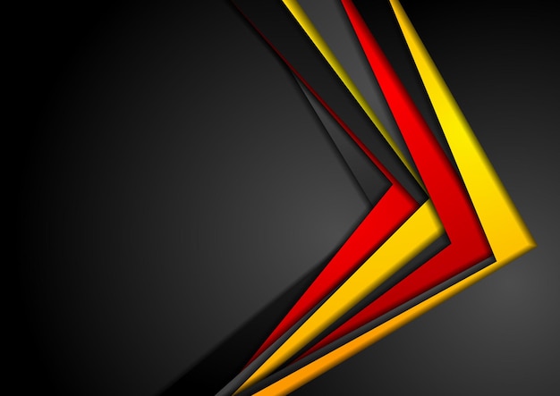 Premium Vector | Abstract red orange and black corporate background