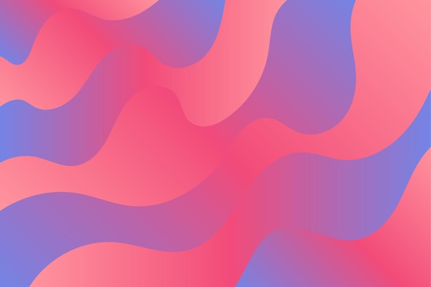 Abstract red purple and blue rainbow gradient layered waves background