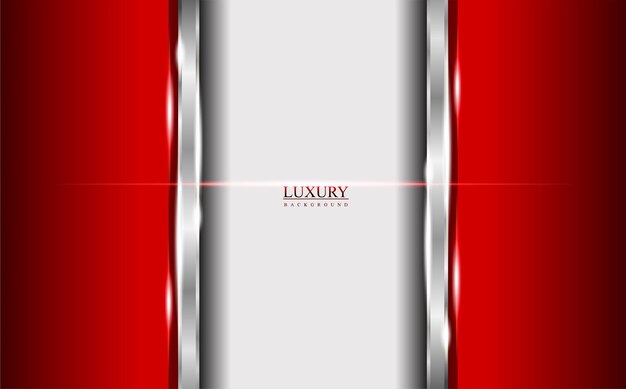 Abstract red silver white luxury elegant template background design