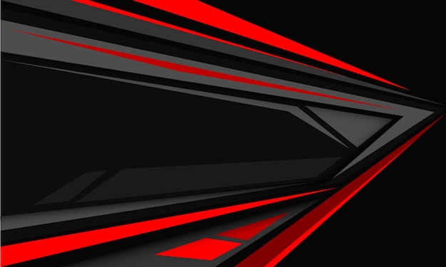 Abstract red speed black shadow grey direction geometric ultramodern luxury futuristic background