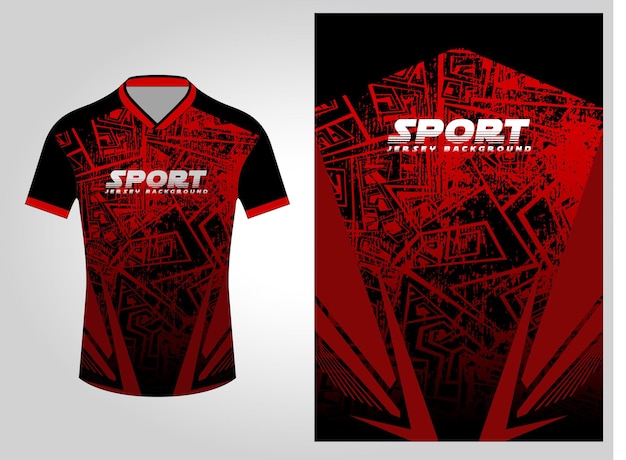 abstract red sport jersey pattern