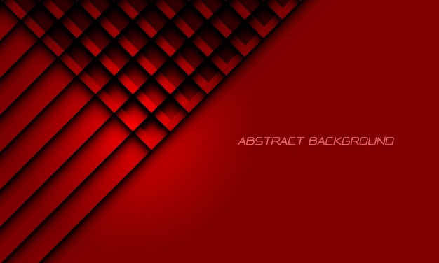 빈 공간 디자인 럭셔리 배경 벡터와 기하학적 추상 빨간색 사각형 패턴 검은 그림자