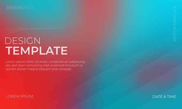 Abstract Red Teal en Turquoise Vector Gradient Grainy Texture voor kunstontwerpen