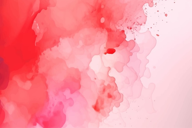 Vector abstract red watercolor background design