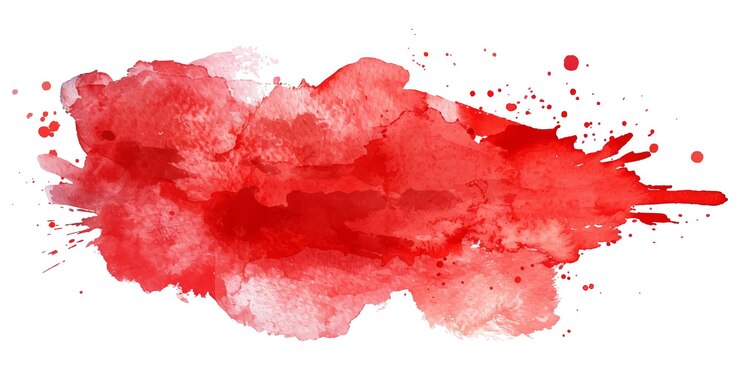Vector abstract red watercolor vector illustration isolated on white background