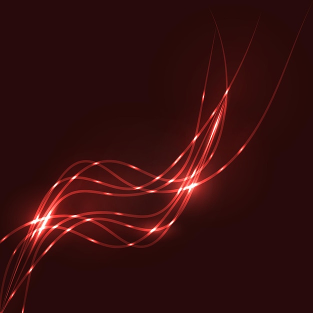 Abstract red waves background