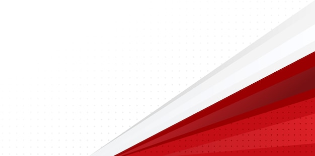 abstract red and white background for banner template