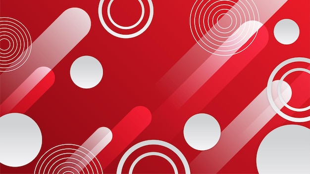 Abstract red and white geometric gradient background