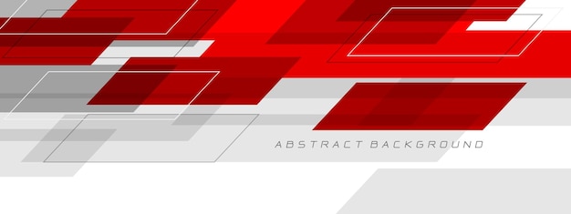 Abstract red white grey geometric futuristic technology geometric design modern background vector