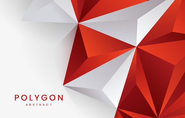 Abstract red and white modern background,  Abstract design with elements triangle modern styles,