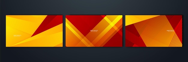 Abstract red and yellow background Design for poster template on web backdrop banner brochure website flyer landing page presentation certificate and webinar