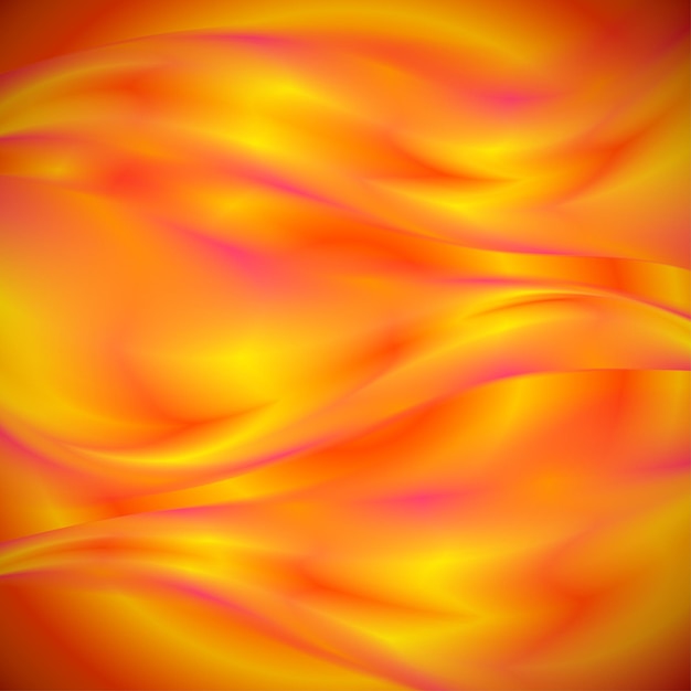 Abstract red and yellow waves