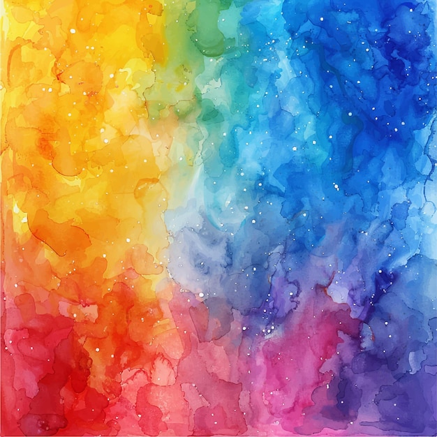 Vector abstract regenboog schilderij aquarel vector illustratie voor achtergrond