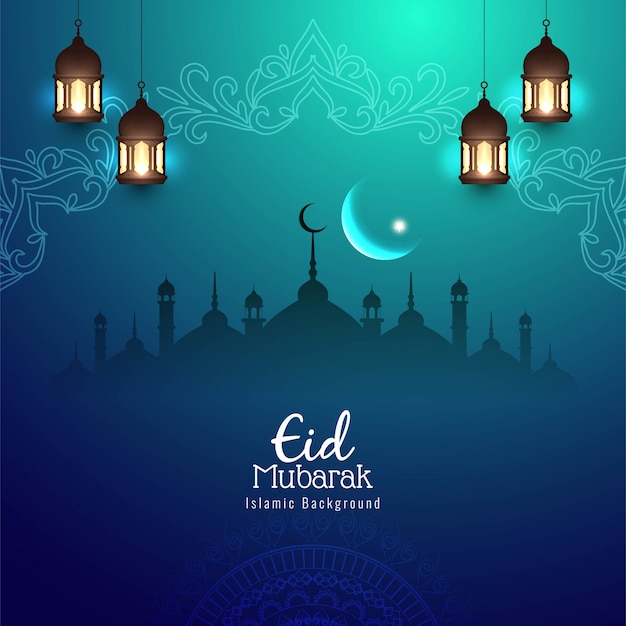 abstract religious eid mubarak islamic background