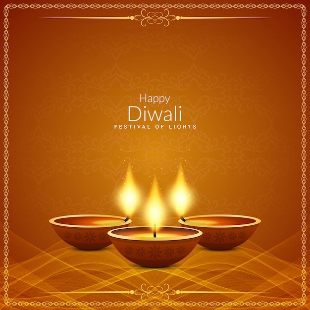 Abstract religious Happy Diwali festival background