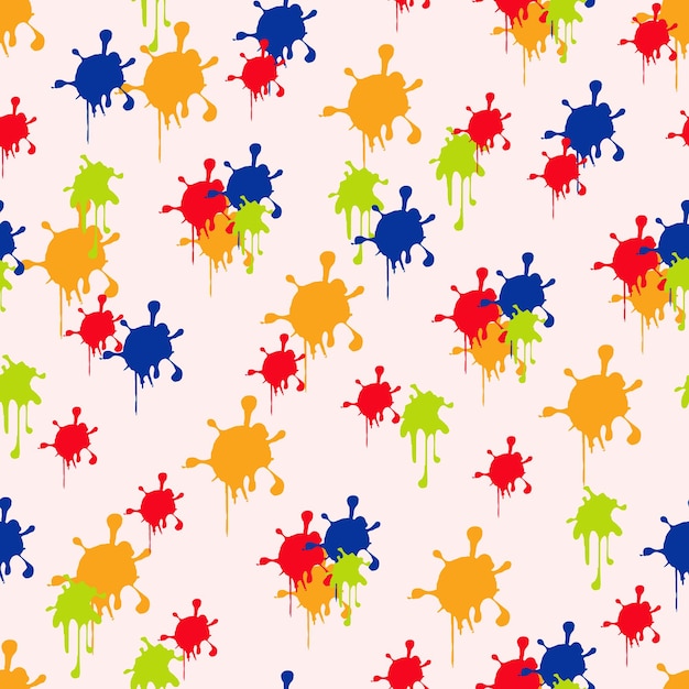 Abstract repeat patterns with colorful background