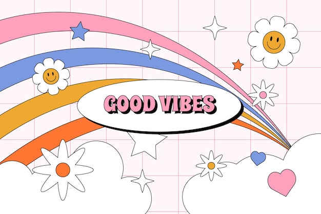 Abstract Retro Backgrounds with Groovy Vibes