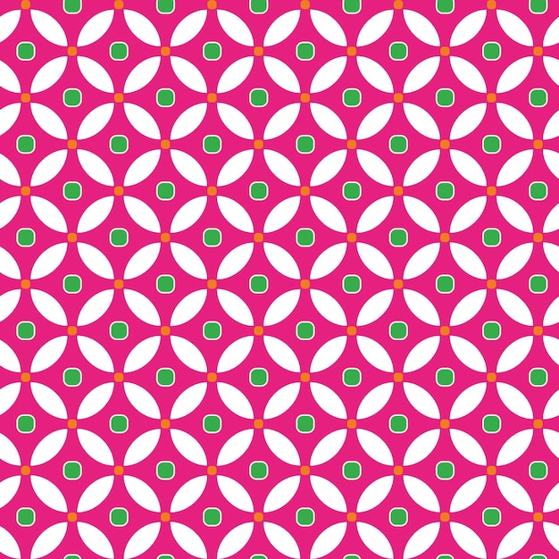추상 복고풍 원 잎 기하학적 장식 벡터 원활한 패턴 유행 패션 색상