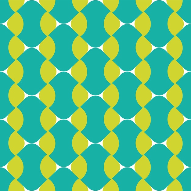 Abstract Retro Geometric Seamless Pattern Trendy Fashion Colors Perfect for Allover Print