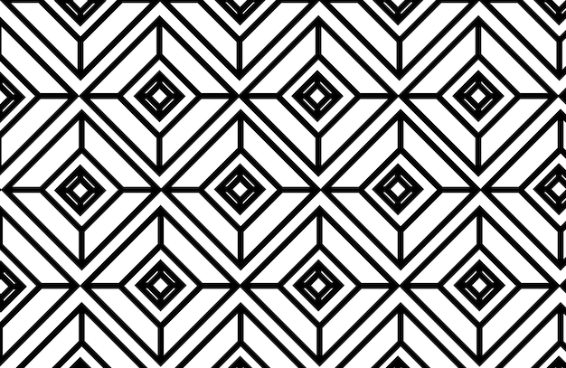 Abstract retro pattern of geometric shapes