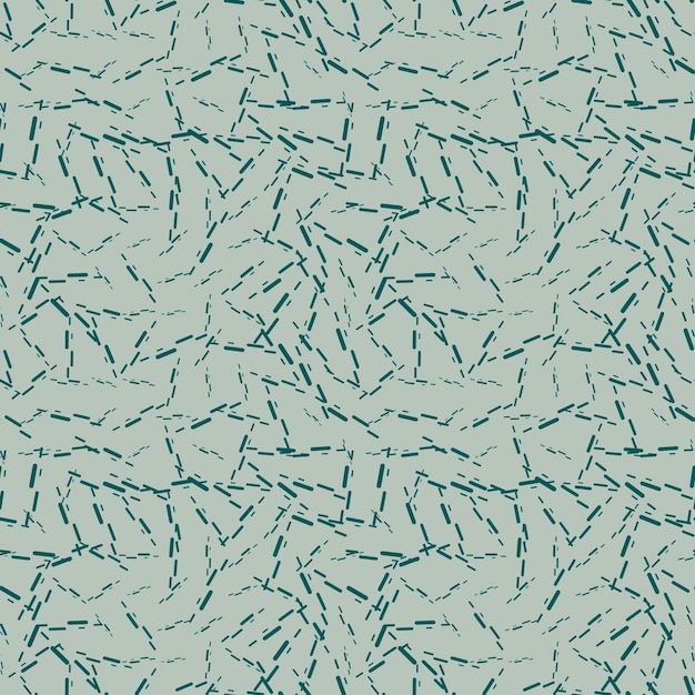 Vector abstract rommelig getextureerd grunge naadloos patroon met stokken, ronde vierkanten. geometrische vormen.