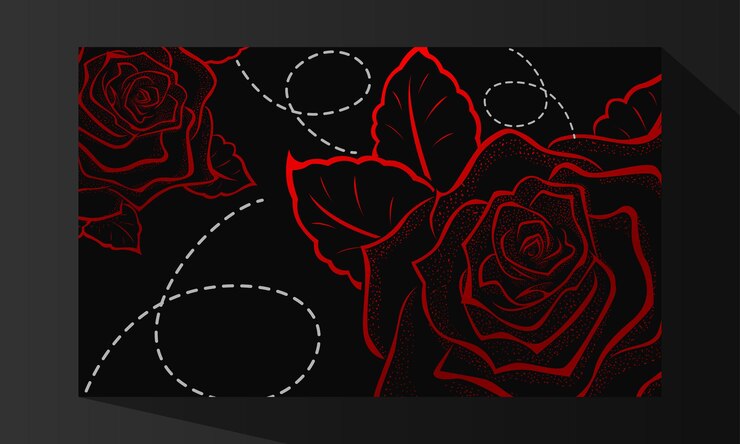 Abstract rose illustration background