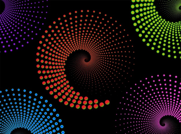 Vector abstract rotated lines in circle form as background design element for prints logo