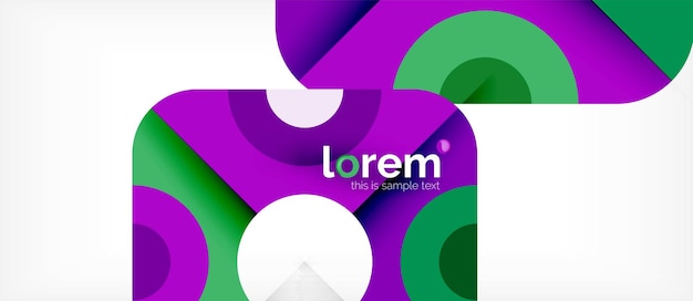 abstract round elements composition background organic design