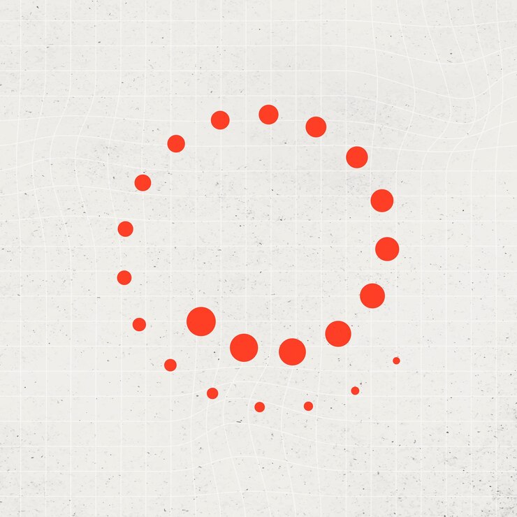 Vector abstract round red badge vector