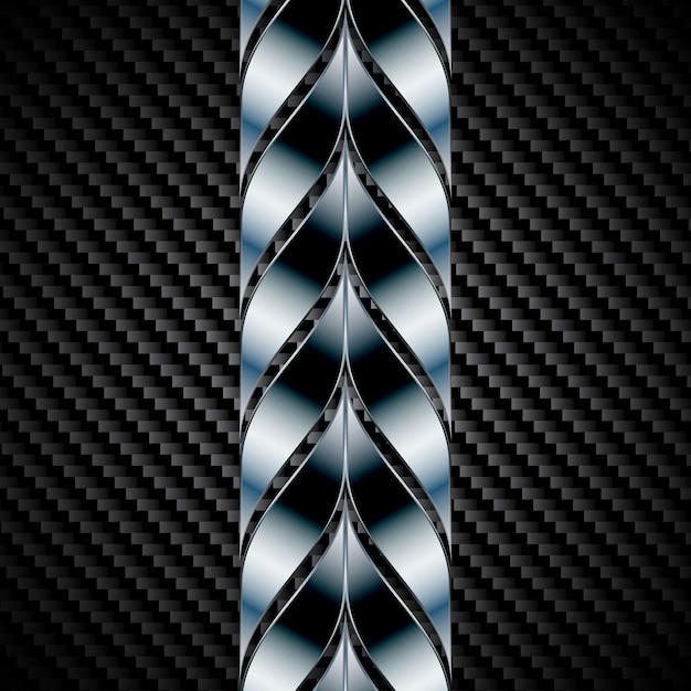 Abstract row metal carbon background