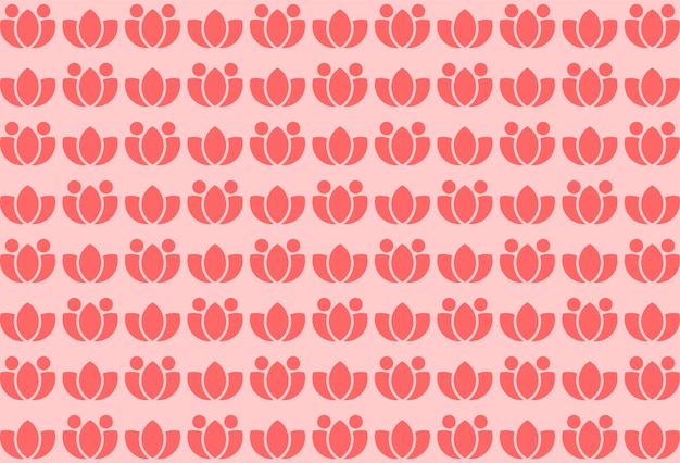 Vector abstract roze bloemen naadloos patroon