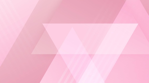 Abstract roze minimale achtergrond met geometrische vorm lichte streep golf curve driehoek en cirkel Valentine39s dag concept achtergrond vectorillustratie