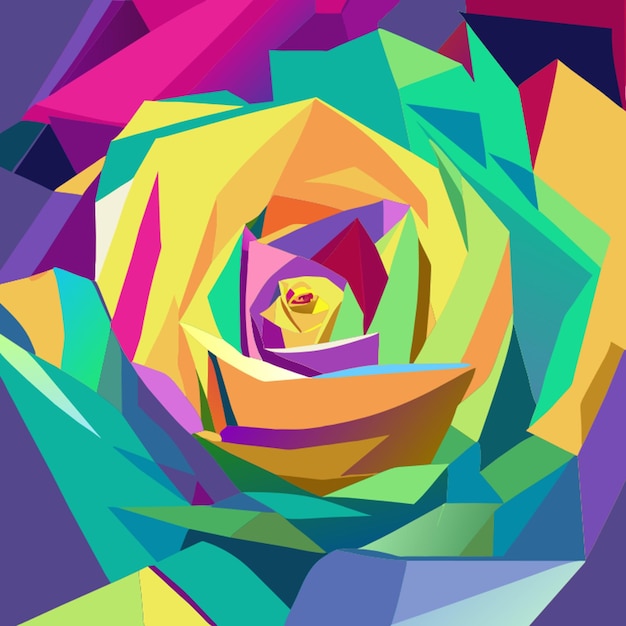 Vector abstract rozen muurkunst vector illustratie
